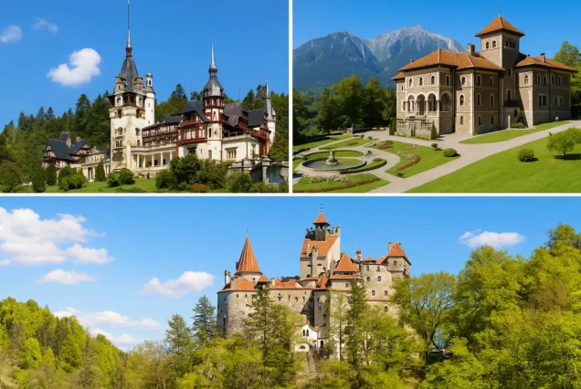 1 Día Visita Guiada de 3 Castillos Peles, Miércoles y Drácula & Traslado en Minivan 8 Personas